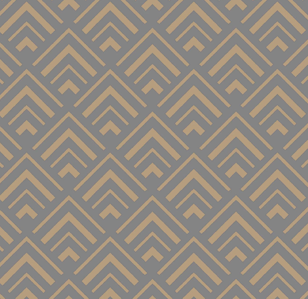 GoodHome Ficus Grey Gold effect Art deco Textured Wallpaper [H-1] (R236)