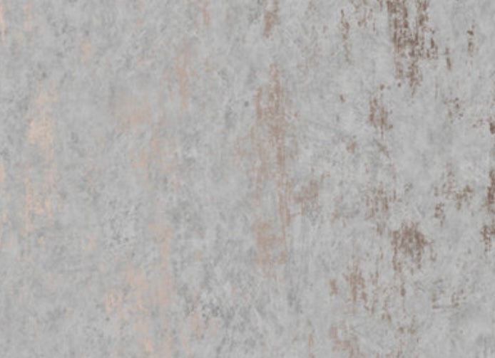 Sublime Distressed Texture Grey / Rose Gold Wallpaper (S747) (F*)