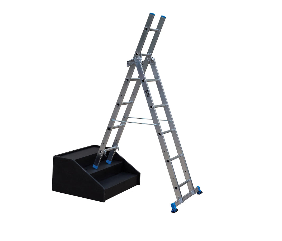 Mac Allister 3-way Aluminium Combination Ladder (R269)