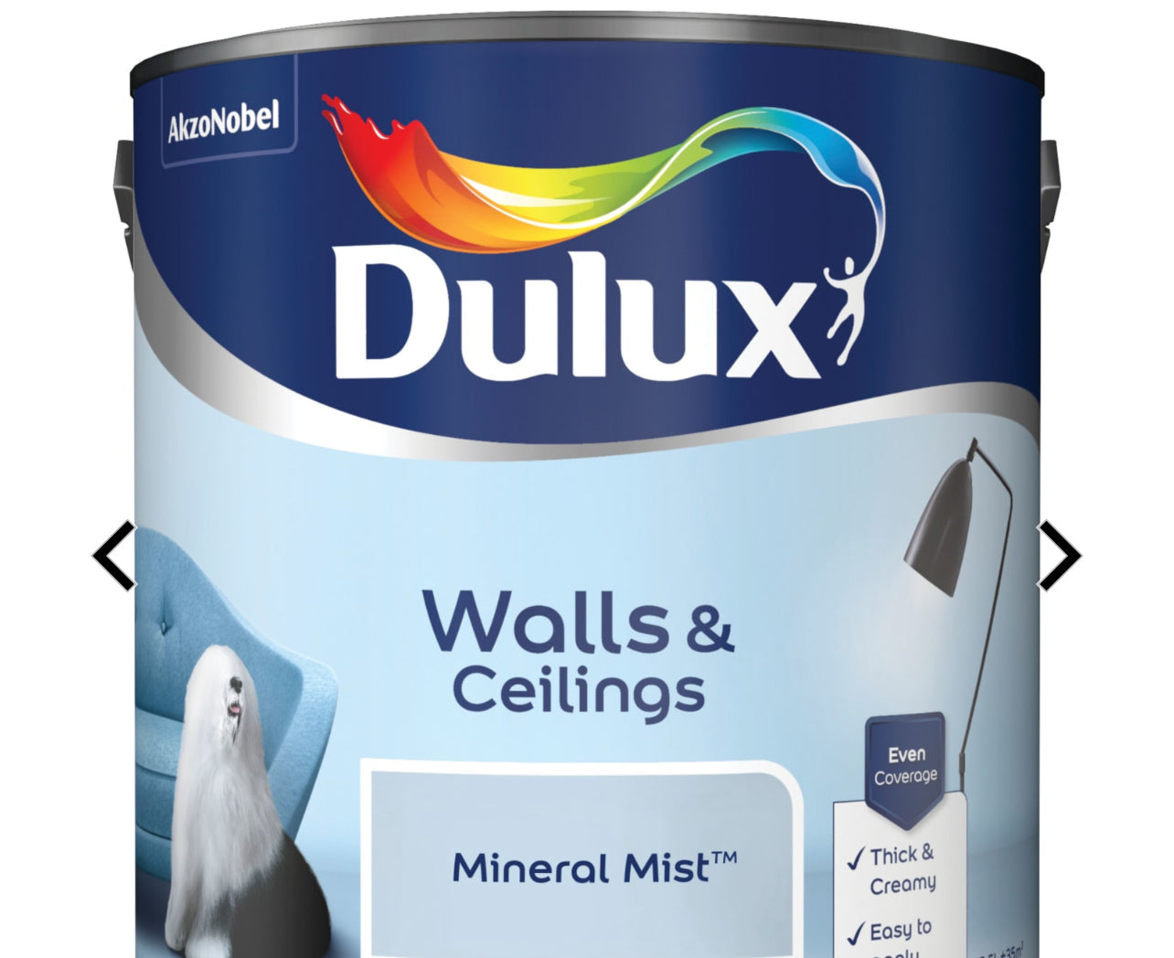 Dulux Matt Emulsion Paint - Mineral Mist - 2.5L (R310)