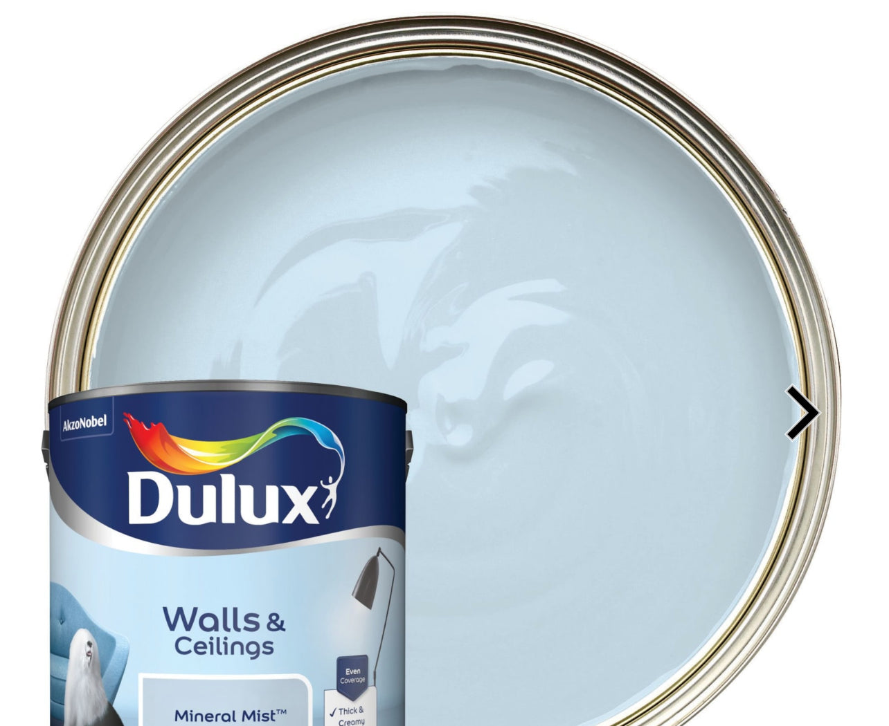 Dulux Matt Emulsion Paint - Mineral Mist - 2.5L (R310)