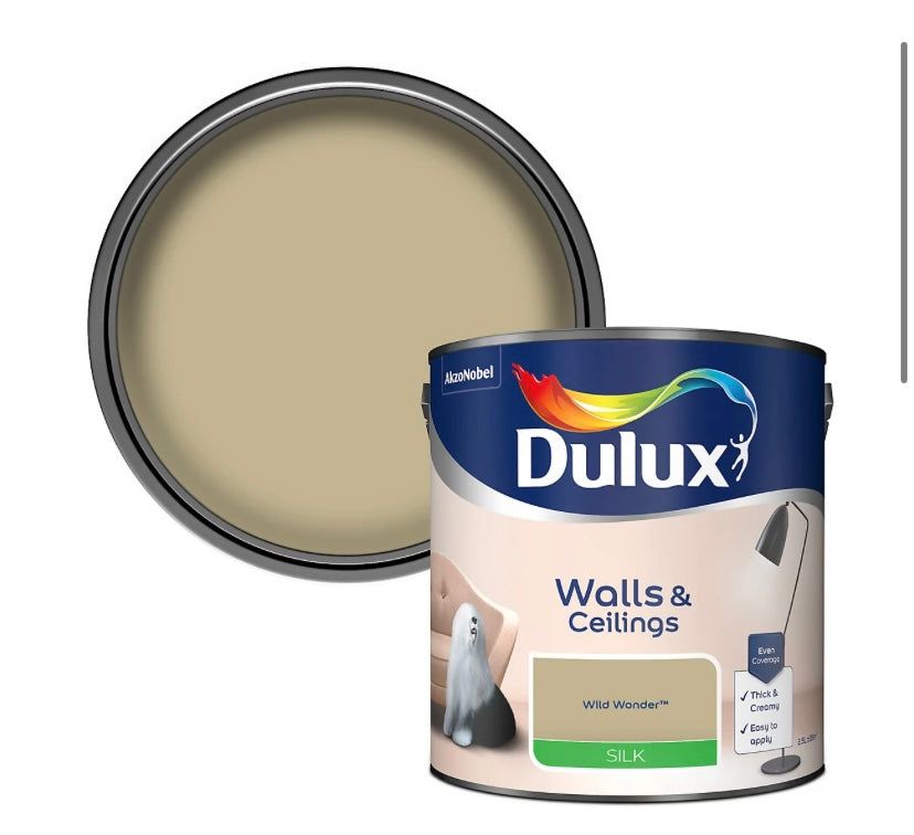 Dulux Walls & Ceilings Wild Wonder Silk Emulsion paint, 2.5L (S825)