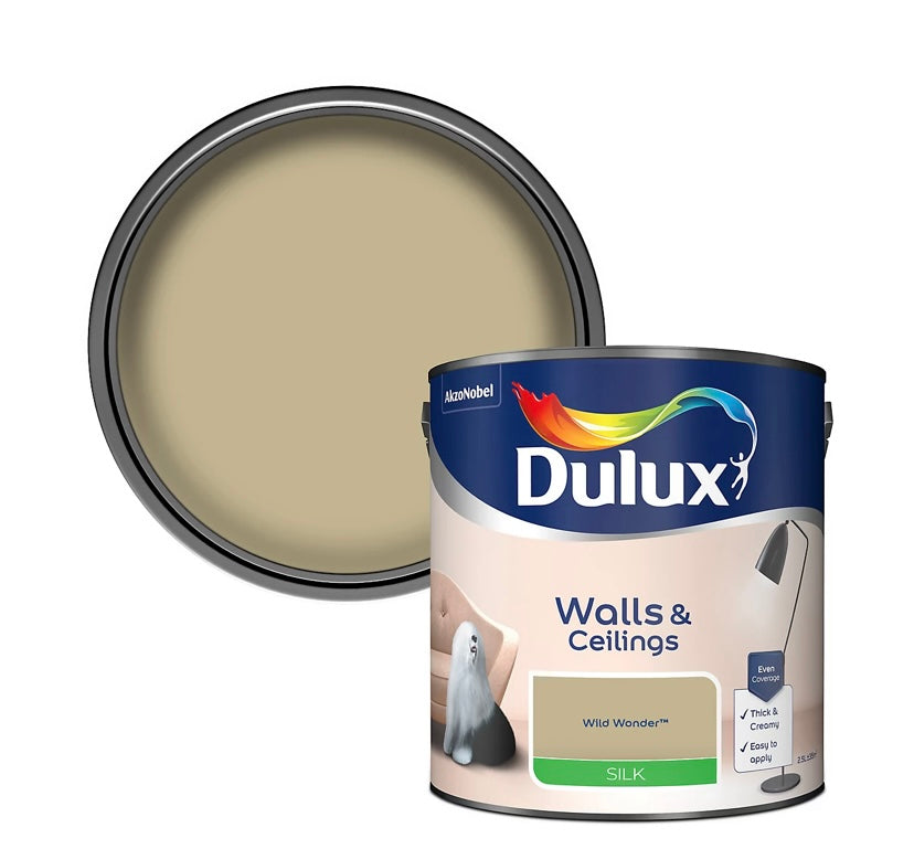 Dulux Walls & Ceilings Wild Wonder Silk Emulsion paint, 2.5L (S768) (I*)