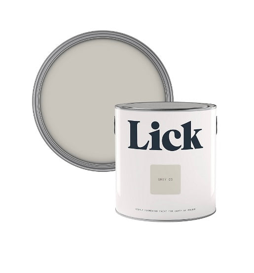 Lick Grey 03 Matt Emulsion paint, 2.5L (S475)