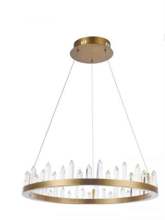 Chandelier LED Ring Brass GLETSCHER MAYTONI 180x110cm NEW (S491)