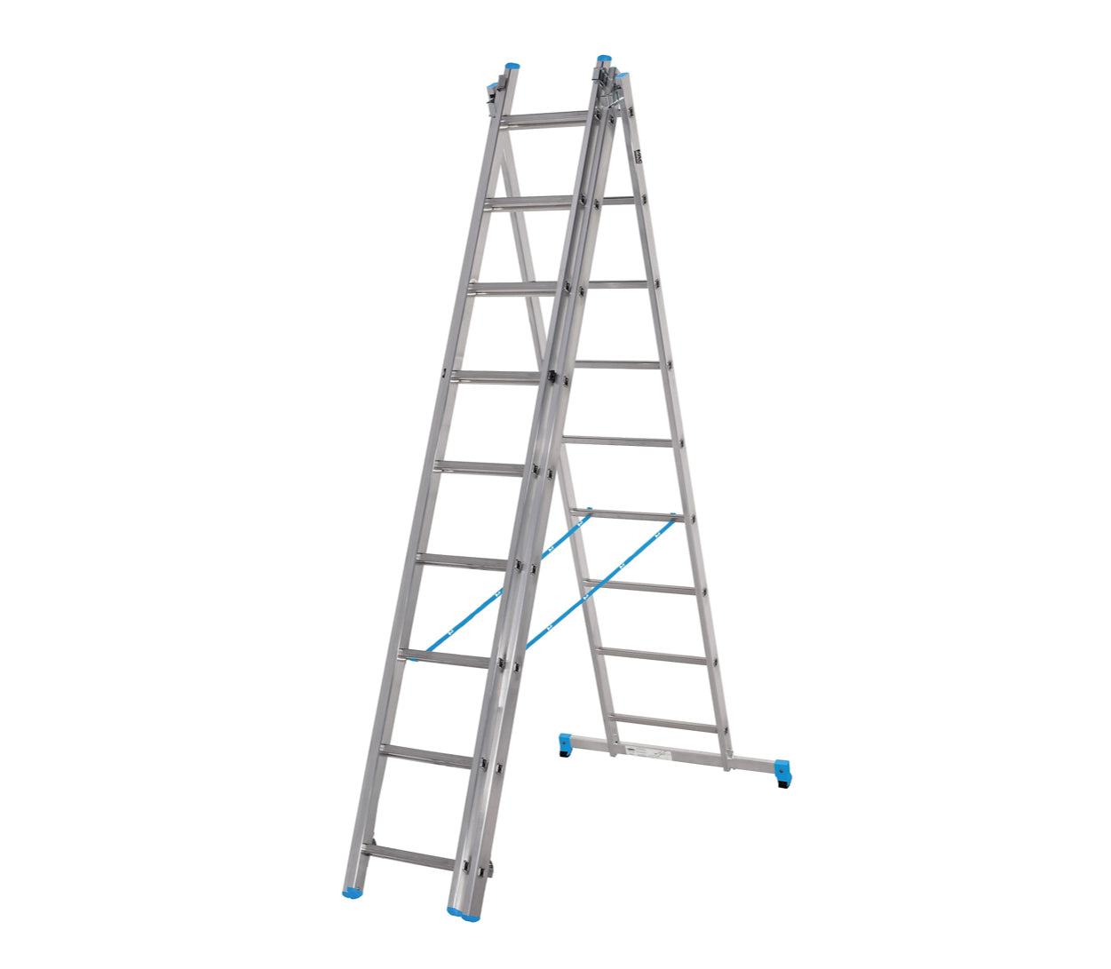 Mac Allister 3-way 5.2m Aluminium Combination Ladder (R267)