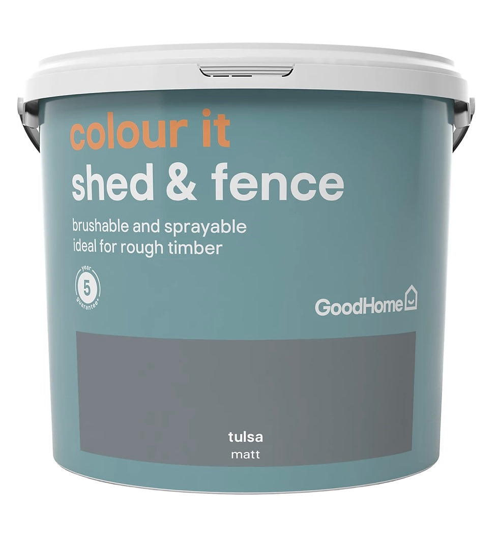 GoodHome Colour it Tulsa Matt Fence & shed Stain, 5L S644 (D*)