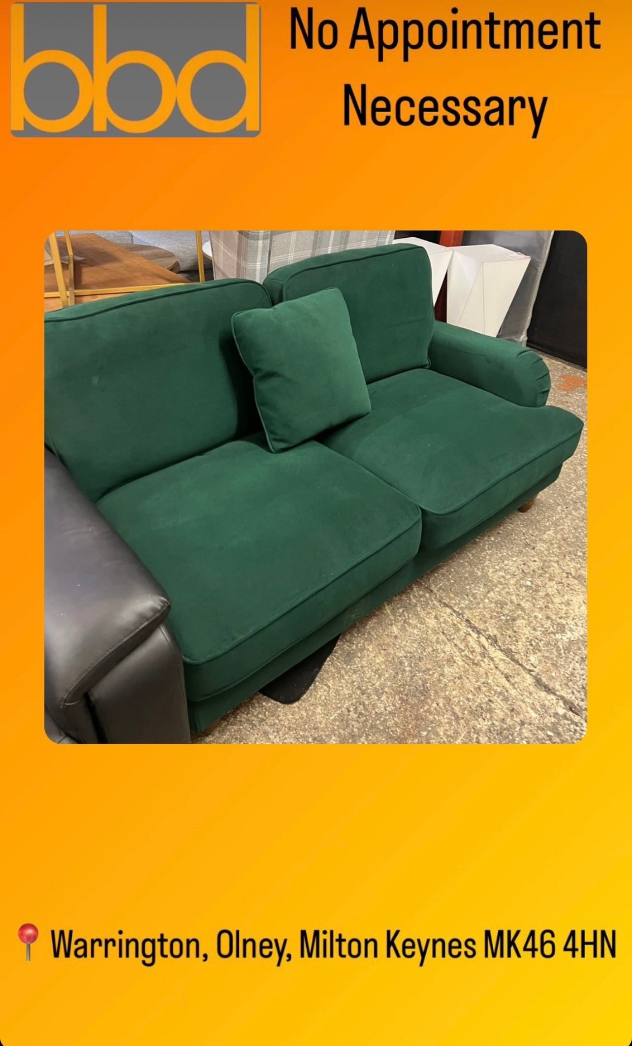 Beatrice Green Sofa Part