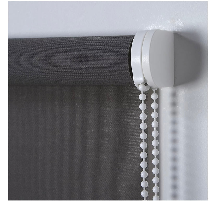 Halo Corded Grey Plain Daylight Roller Blind (W)180cm (L)180cm (S757)