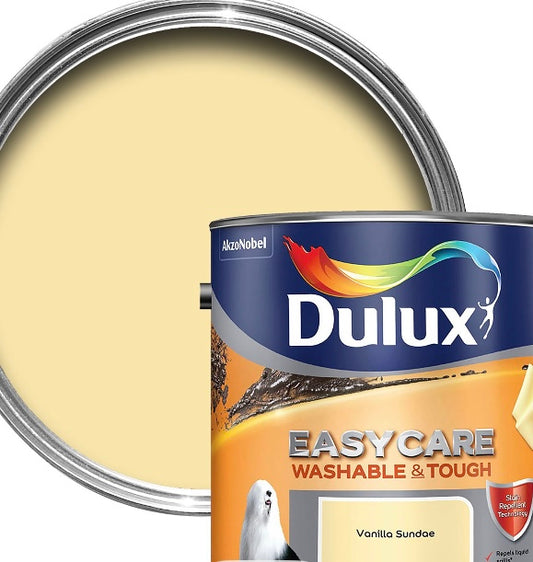 Dulux Easycare Vanilla sundae Matt Emulsion paint, 2.5L (S735)