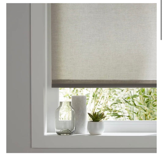 Halo Corded Grey Plain Daylight Roller Blind (W)160cm (L)180cm (S760)