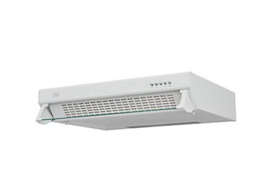 Cooke & Lewis CLVHW60 White Steel Visor Cooker hood, (W)60cm (R219)