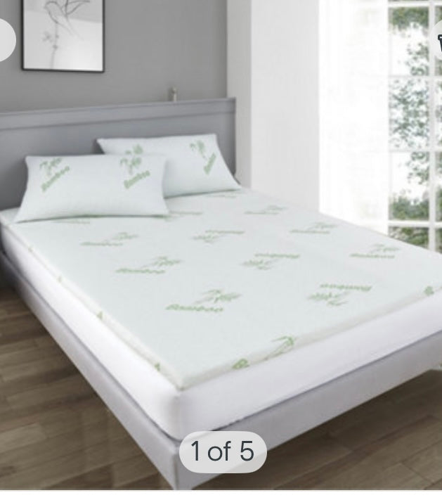 Double Super Soft Bamboo Memory Foam Mattress Topper (S566)