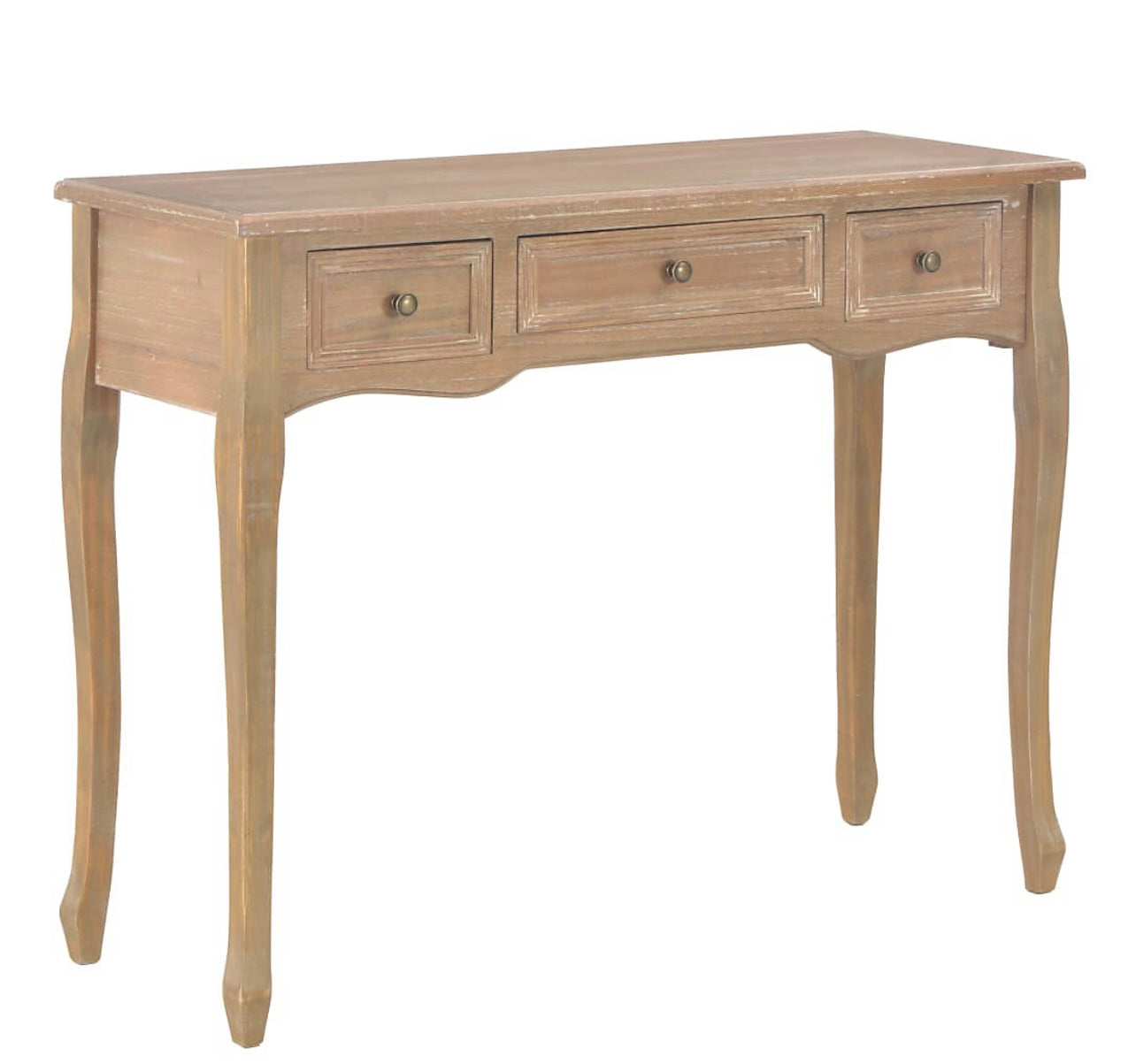 Berkfield Dressing Console Table with Three Drawers White (B6)