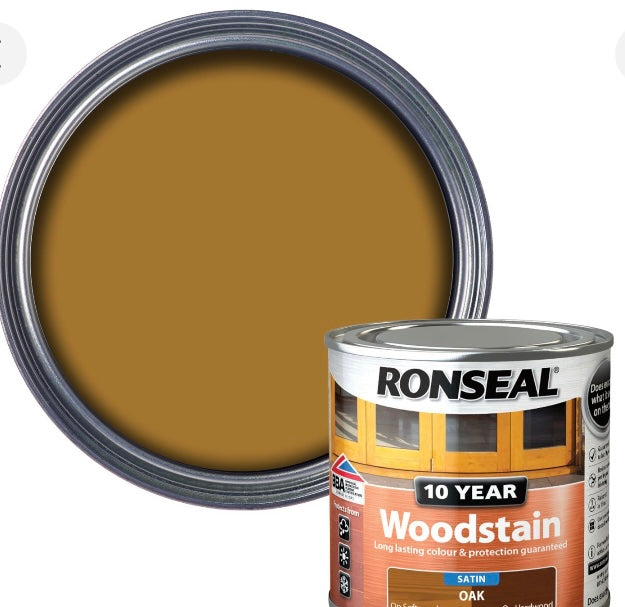 Ronseal Oak Satin Quick dry  Wood stain, 250ml (S581) (A*)