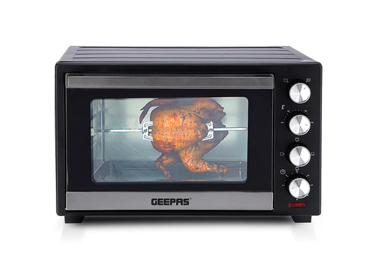 Geepas 38L Mini Oven and Grill, 1600W Electric Mini Oven with Rotisserie (R164)