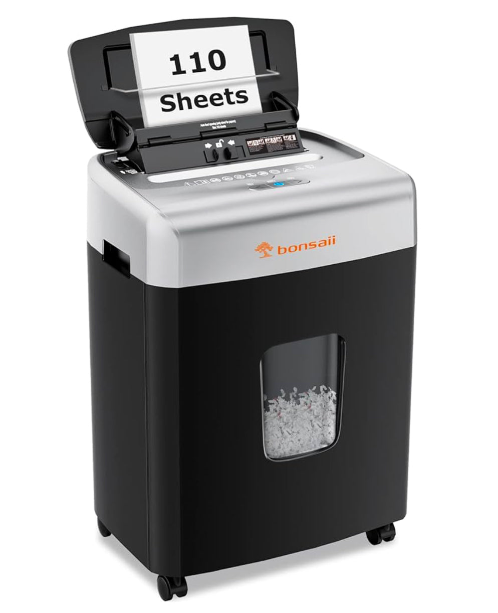 Bonsaii 110-Sheet Auto Feed Office Paper Shredder (R412)