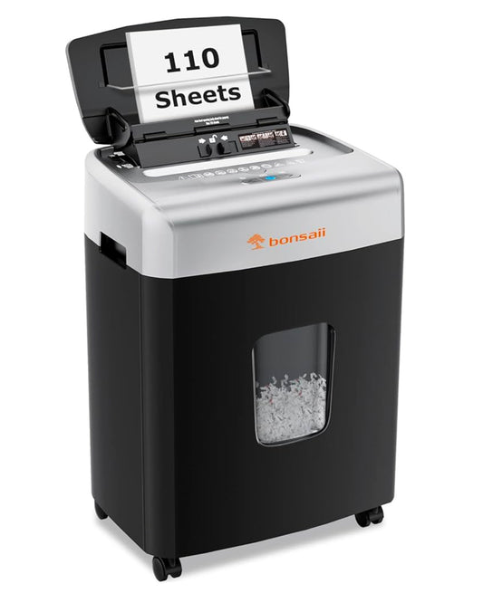 Bonsaii 110-Sheet Auto Feed Office Paper Shredder (R412)