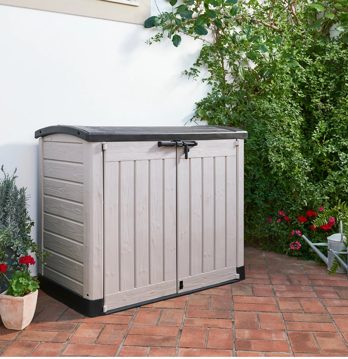 Keter Store-it-out ARC Beige & brown 1200L Garden storage box 1200mm 1460mm (R271)