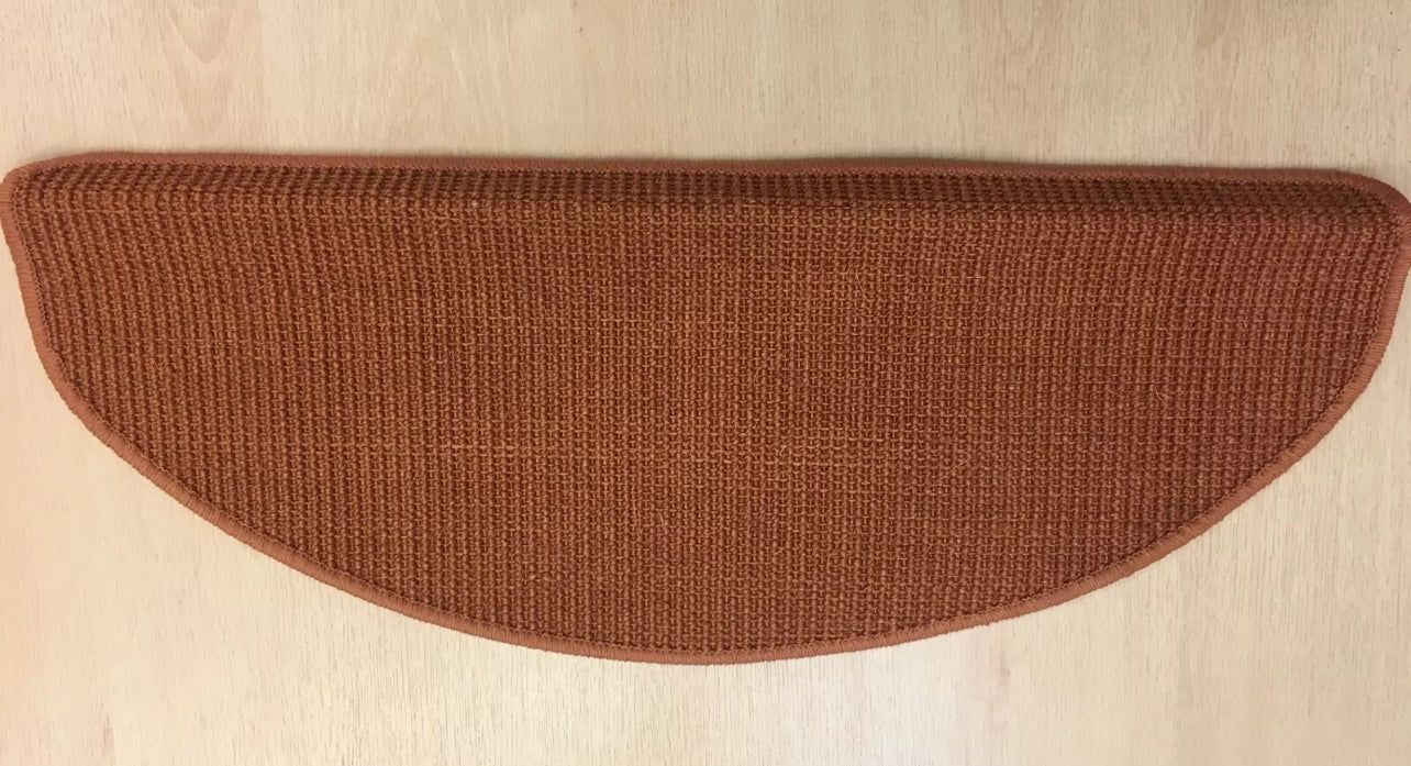 Stair Tread Carpet Semi Circle Orange -for one Tread Only (R421) (I)