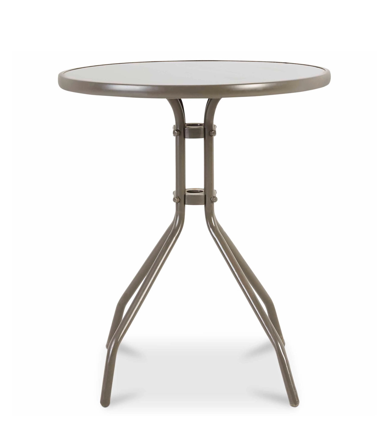 GoodHome Bari Grey Metal 2 seater Table (R251)