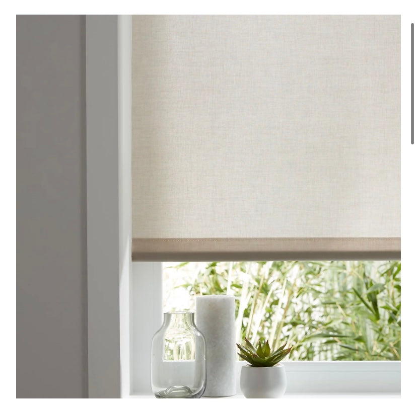 Halo Corded Natural Plain Daylight Roller Blind (W)160cm (L)180cm (S761)