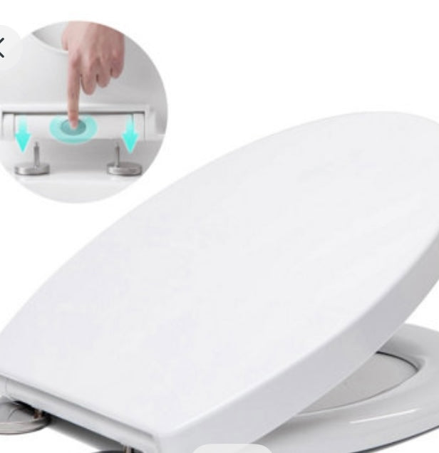 Soft Close Toilet Seat with Quick Release for Easy Clean (S743) (L)