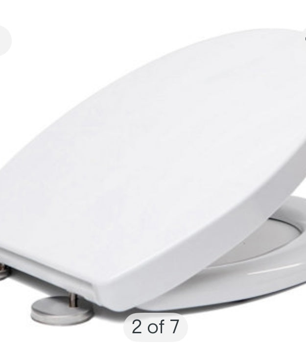 Soft Close Toilet Seat with Quick Release for Easy Clean (S743) (L)