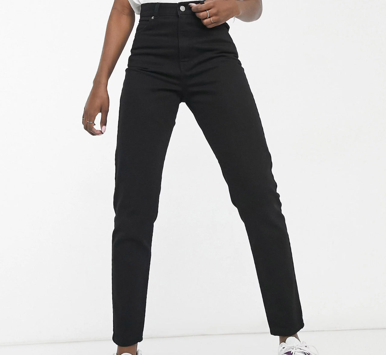 Dr Denim Tall Nora mom jeans in black High Size 24 (R100) (M)