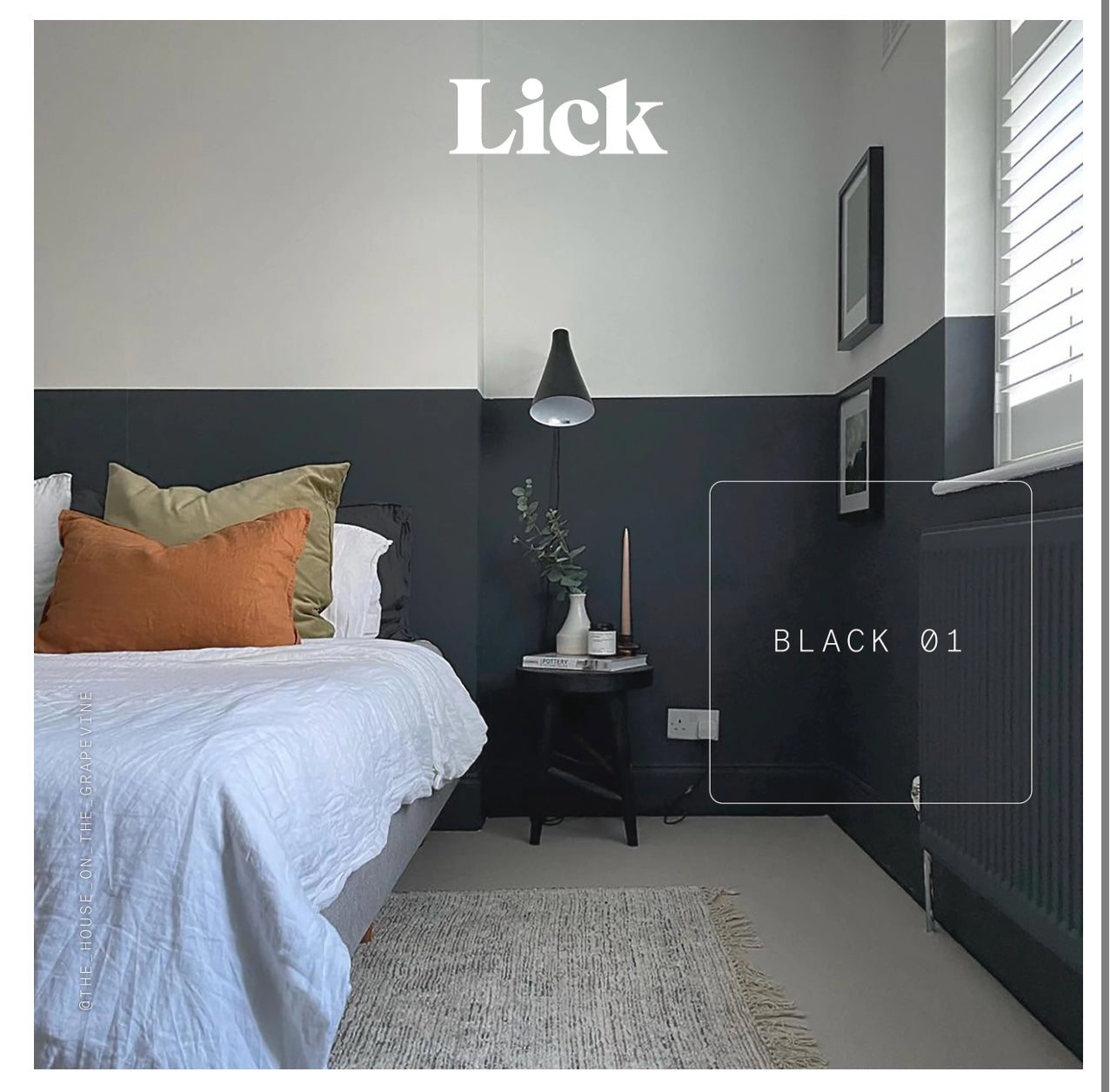 Lick Black 01 Matt Emulsion paint, 2.5L (R340)