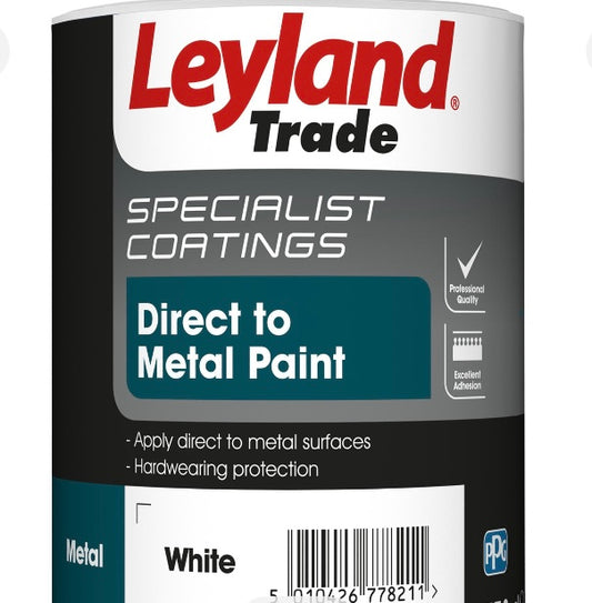 Leyland Trade Specialist White Semi-gloss Metal paint, 750ml (S751)