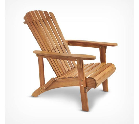 VonHaus Adirondack Wooden Deck Chair Garden (S557)