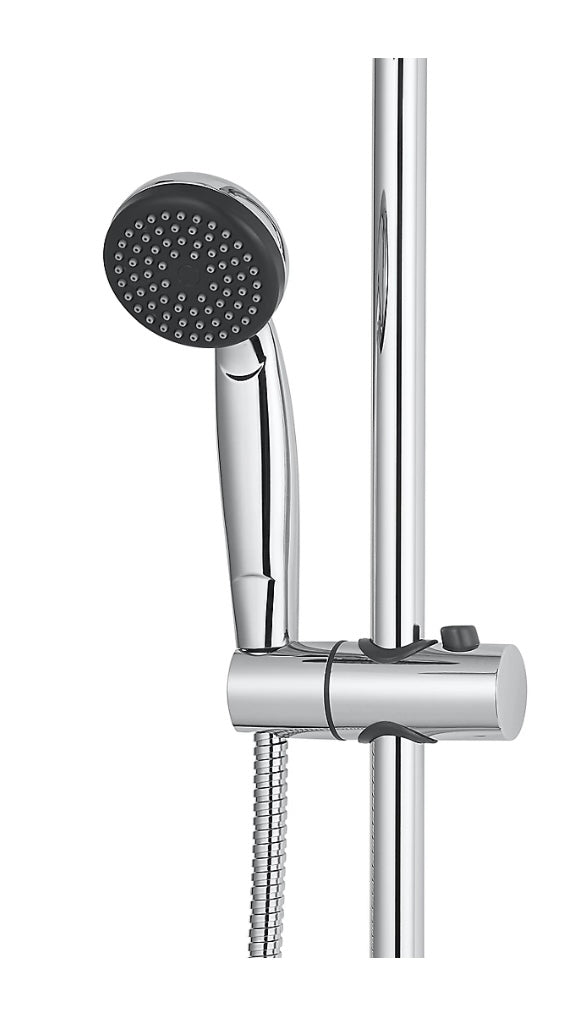 GoodHome Blyth Wall-mounted Diverter Shower kit with 2 shower heads (S622)