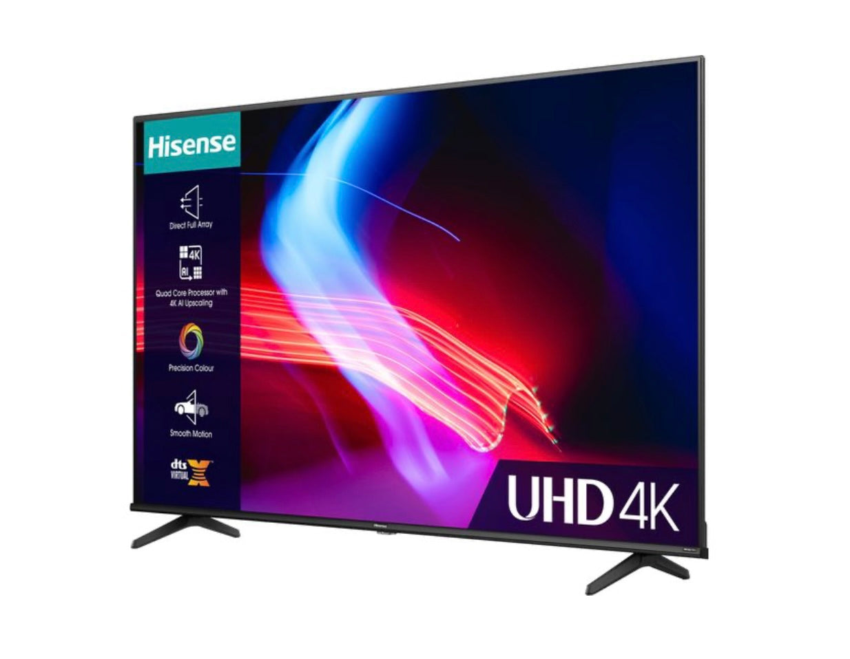 HISENSE 43A6KTUK 43" Smart 4K Ultra HD HDR LED TV (S633)