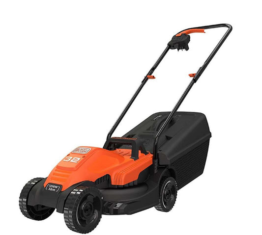 Black and Decker Lawnmower Compact Electric 32cm Lawn Mower 35L Capacity 1200W (R287)