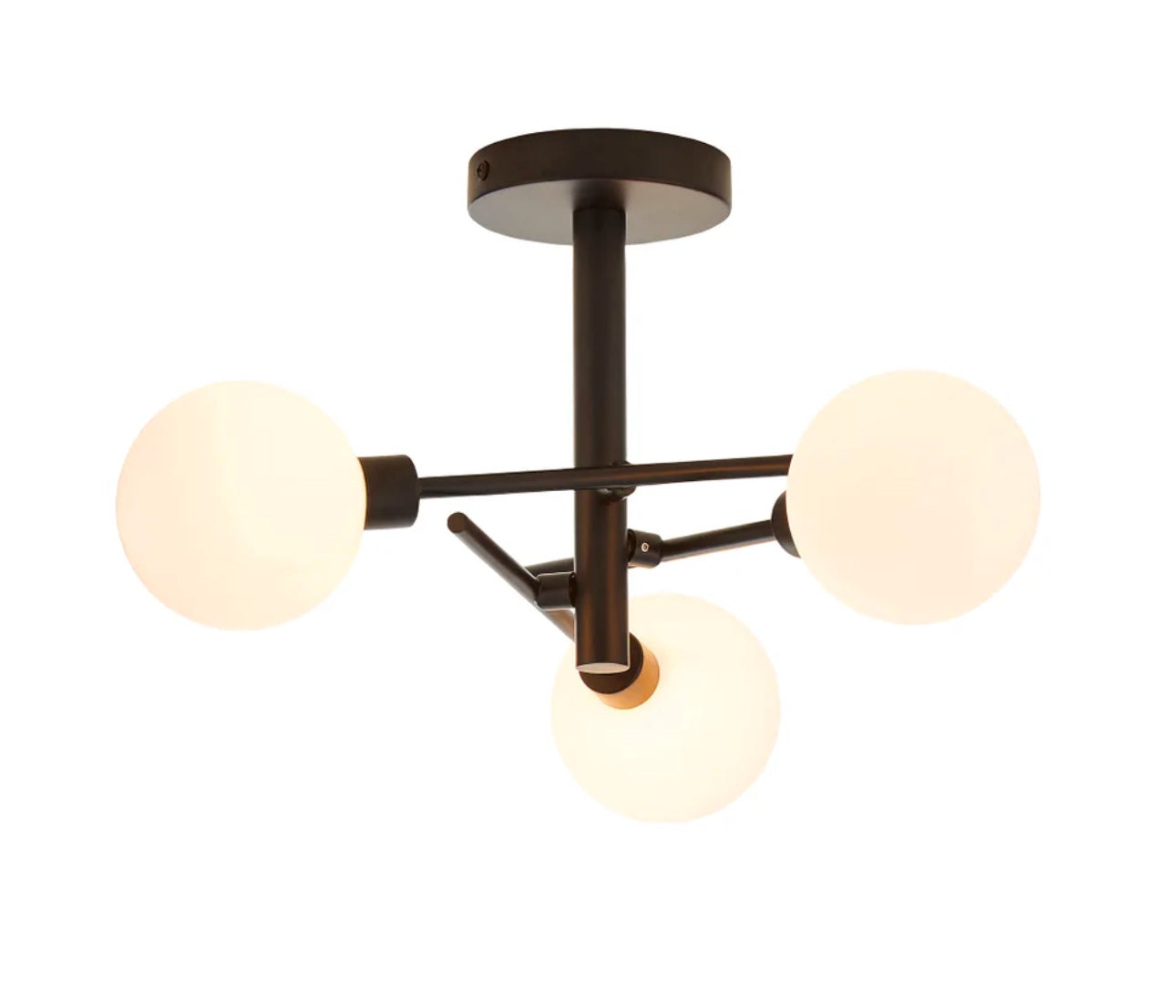 Inlight Nova 3LT Ceiling Light Black (R437)