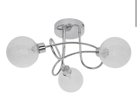 Apheliotes Plate Chrome 3 Light Spotlight (S764)