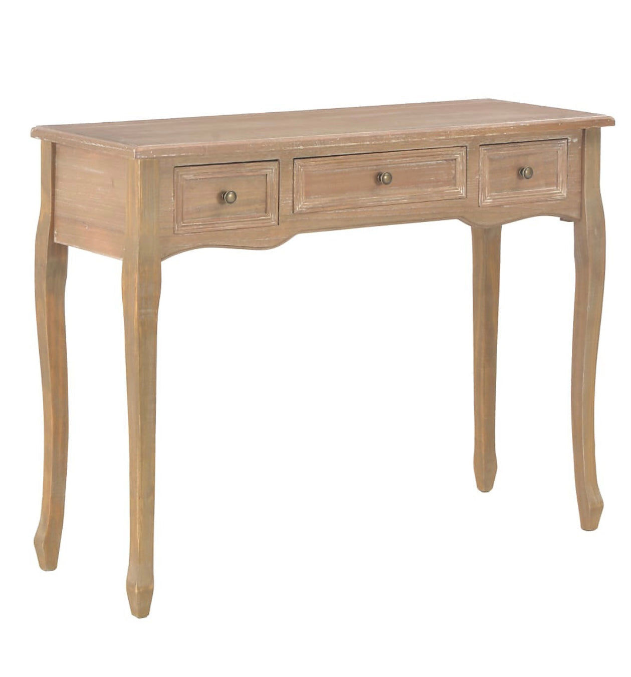 Berkfield Dressing Console Table with Three Drawers White (B6)