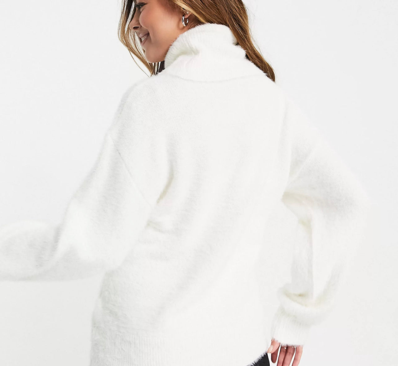 New look white fluffy jumper best sale