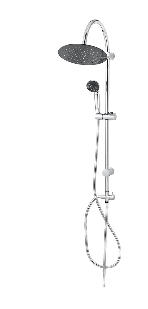 GoodHome Blyth Wall-mounted Diverter Shower kit with 2 shower heads (S622)