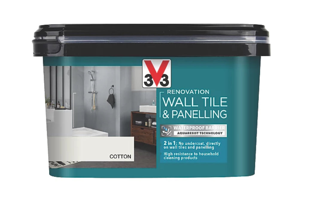 V33 2LTR COTTON SATIN TILE PAINT (R352)