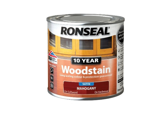 Ronseal  Mahogany Satin  Wood stain (S585) (A*)