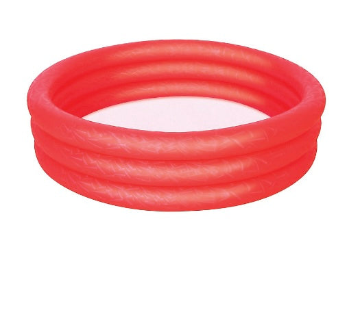 Bestway Fast 3 ring Vinyl Paddling pool (W) 1.02m x (L) 1.02m Red (S483)