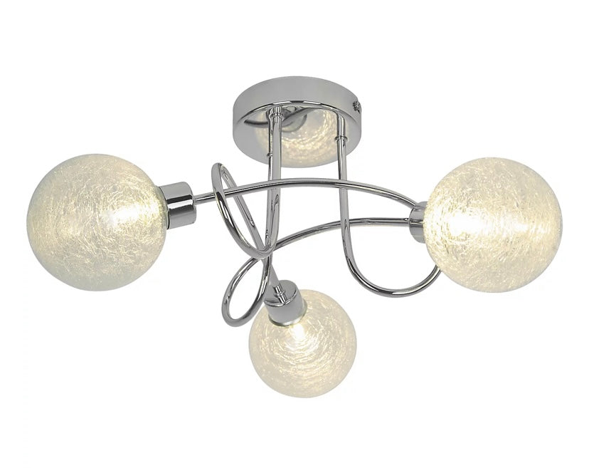 Apheliotes Plate Chrome 3 Light Spotlight (S764)