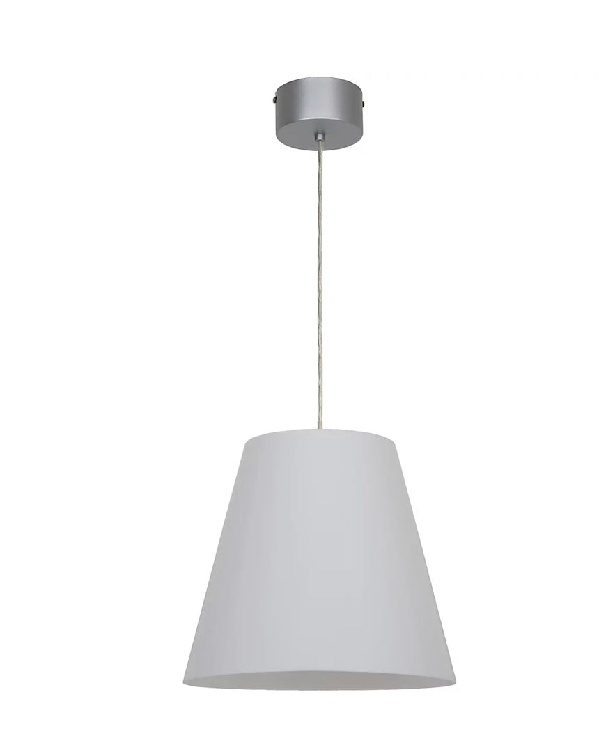 GoodHome Syenite White Chrome effect Pendant ceiling light, (Dia)320mm (S664)