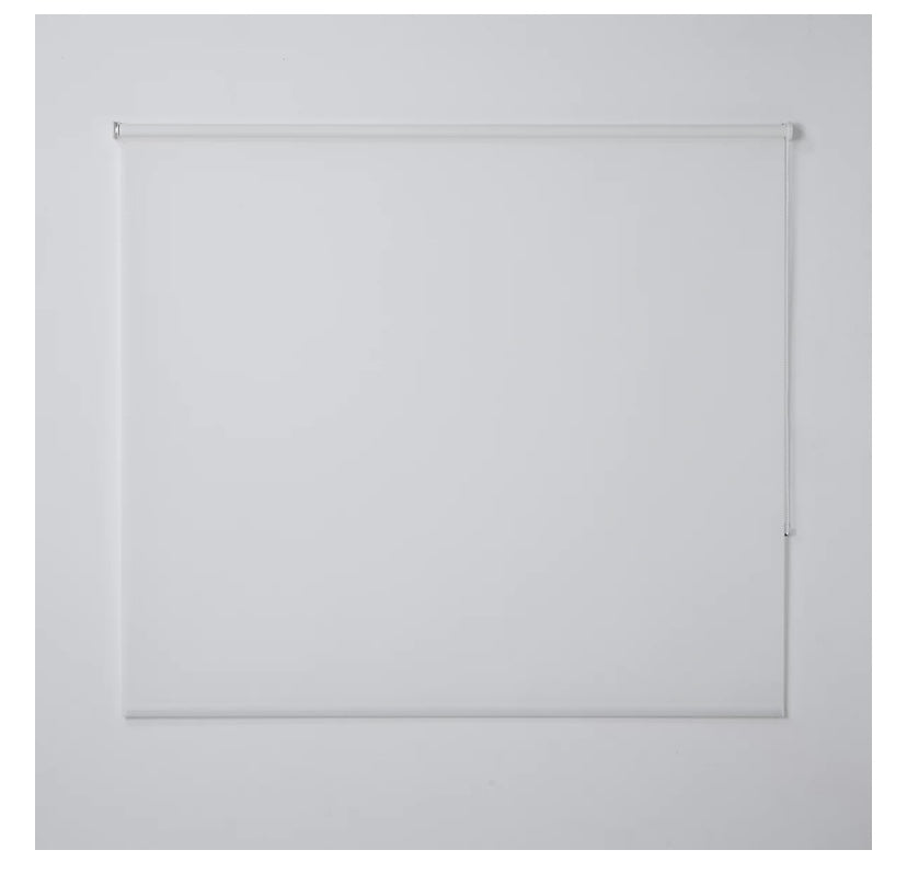 Halo Corded White Plain Daylight Roller Blind (W)160cm (L)180cm (S762)