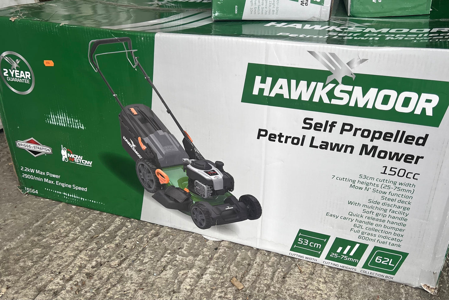 Hawksmoor 150cc 53cm Briggs & Stratton Self Propelled Petrol Lawnmower (R284)