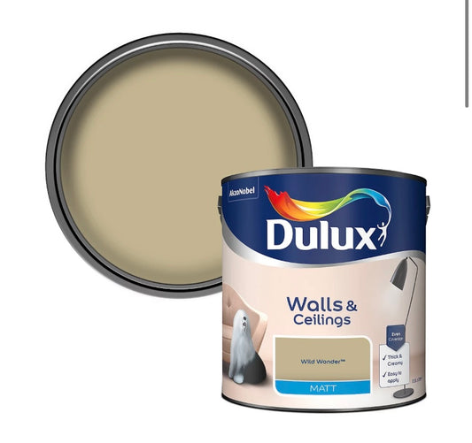 Dulux Walls & Ceilings Wild Wonder Matt Emulsion paint, 2.5L (S769) (I*)