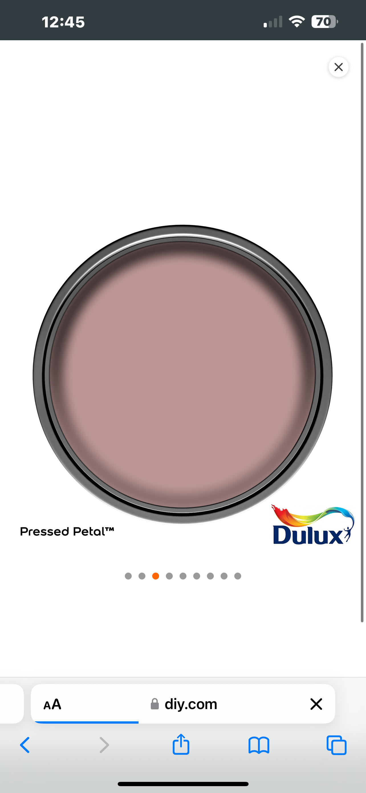 Dulux Easycare Pressed Petal Matt Wall paint, 5L (R361)(B*)