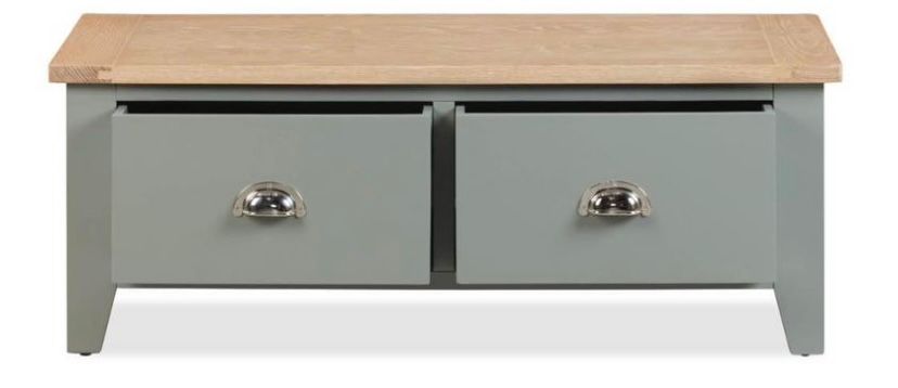 Sloane Grey Coffee Table With Drawers (R249) S